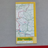 SLOVENIA (Ex Yugoslavia), Tourist Map 1985, Prospect, Guide (pro4) - Reiseprospekte