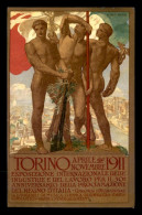 PUBLICITE - TORINO EXPOSITION INTERNATIONALE DE 1911 - ILLUSTRATEUR A. DE KAROLIS - Werbepostkarten
