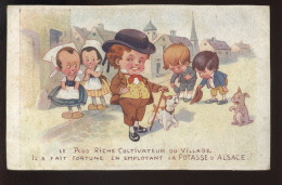 PUBLICITE - LA POTASSE D'ALSACE, MULHOUSE - ENFANTS - ILLUSTRATEUR - Werbepostkarten