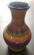 Vase Vintage Avec Belles Couleurs - Signature à Identifier - Sonstige & Ohne Zuordnung