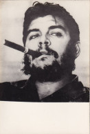 Real Photo Che Guevara Argentino Cuban Torturer Used By Dictator Fidel Castro Revolution Smoking Cigar - Hommes Politiques & Militaires