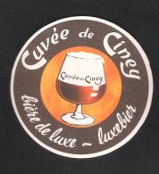 Bierviltje - Sous-bock - Bierdeckel  CINEY  - CUVEE DE CINEY - BIERE DE LUXE - LUXEBIER  (B 217) - Bierdeckel