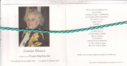 Louisa Snoecx-Huybrechts, Messelbroek 1912, Averbode 2014. Honderdjarige. Foto - Obituary Notices