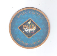 Bierviltje - Sous-bock - Bierdeckel  PALM  ROYALE -  ROYAAL GENIETEN - UN PLAISIR ROYAL  (B 227) - Bierviltjes