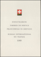 Schweiz Faltblatt Nr. 32 Dienstmarken Arbeit, ET-O - FDC
