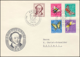 Schweiz 602-606 Pro Juventute 1954, Satz Auf Schmuck-FDC ESSt Bern 1.12.54 - Other & Unclassified