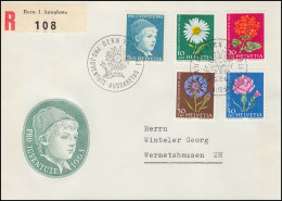 Schweiz 786y-790y Pro Juventute 1963, Satz Fluoreszierend Auf Schmuck-R-FDC ESSt - Other & Unclassified