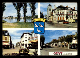 58 - COSNE - MULTIVUES ET BLASON - Cosne Cours Sur Loire