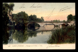 37 - ST-AVERTIN - PAYSAGE SUR LE CHER - CARTE COLORISEE - Saint-Avertin