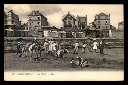 14 - SAINT-AUBIN - LA PLAGE - CHATEAUX DE SABLE - Saint Aubin