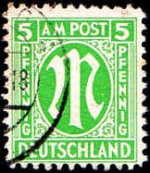 Allemagne Zone Anglo-Américaine Poste Obl Yv: 4A Mi:3 M (Beau Cachet Rond) - Used