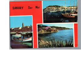 SANARY SUR MER 83 - Le Port La Plage Bateau Voilier Barque Crique 1980 - Sanary-sur-Mer