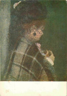 Art - Peinture - Pierre Auguste Renoir - Femme à La Voilette - Musée Du Louvre De Paris - CPM - Voir Scans Recto-Verso - Peintures & Tableaux