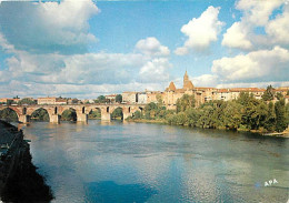 82 - Montauban - Vue Panoramique Sur Le Tarn  Le Pont Vieux  L'église Saint Jacques Et Le Musée Ingres - CPM - Voir Scan - Montauban