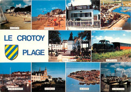 80 - Le Crotoy - Multivues - Petit Train - Blasons - CPM - Voir Scans Recto-Verso - Le Crotoy