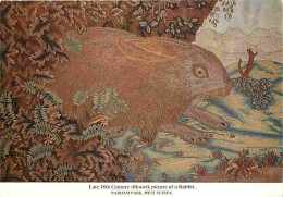 Art - Peinture - Late 18th Century Silkwork Picture Of A Rabbit - Pharam Park - West Sussex - Lapins - Carte Neuve - CPM - Paintings