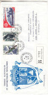 T.A.A.F. - Lettre Recomde 1976 - Oblit Port Aux Français Kerguelen - Manchots - Cormorans - Valeur 79,50 € Cat Maury - Storia Postale