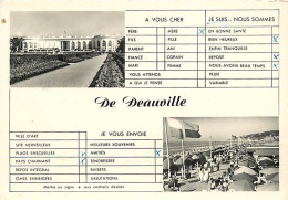 14 - Deauville - Multivues - CPSM Grand Format - Les Planches - Flamme Postale De La Semaine Musicale De Paris 1962 - CP - Deauville