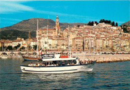 06 - Menton - La Belle Poule Sortant Du Port. Croisière Sur Roquebrune Et Monaco - Bateaux - CPM - Carte Neuve - Voir Sc - Menton