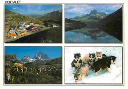 Animaux - Chiens - Husky - Portalet - Multivues - Vaches - Carte Neuve - CPM - Voir Scans Recto-Verso - Hunde