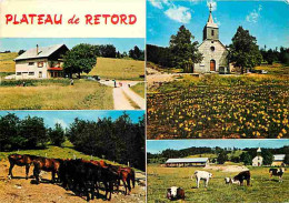 Animaux - Ain - Plateau Du Retord - Chevaux - Vaches - Multivues - CPM - Voir Scans Recto-Verso - Autres & Non Classés