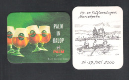 Bierviltje - Sous-bock - Bierdeckel PALM - IN GALOP - VIS-EN FOLKLOREDAGEN MARIEKERKE 24-25 JUNI 2000  (B 240) - Sous-bocks