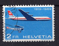 T3906 - SUISSE SWITZERLAND AERIENNE Yv N°46 - Oblitérés