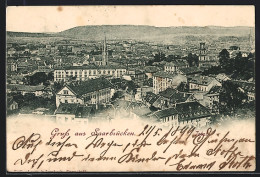 AK Saarbrücken, Panoramablick Aus Der Vogelschau  - Saarbrücken