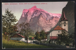 AK Grindelwald, Kirche Und Wetterhorn  - Grindelwald