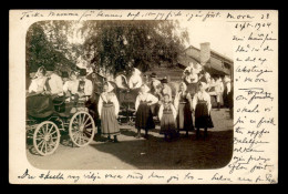 SUEDE - FETE FOLKLORIQUE SEPTEMBRE 1904 - CARTE PHOTO ORIGINALE  - Suède