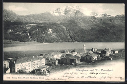 AK Silvaplana, Blick Auf Den Ort Mit Piz Corvatsch  - Silvaplana