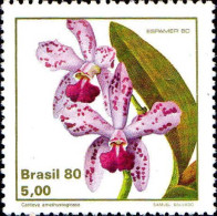 Brésil Poste N** Yv:1439/1442 Exposition Philatélique Espamer Orchidées - Nuevos