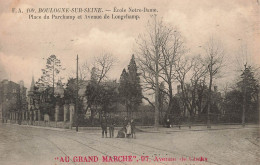 FRANCE - Boulogne Sur Seine - Ecole Notre Dame - Place Du Parchamp Et Avenue De Longchamp - Carte Postale Ancienne - Boulogne Billancourt