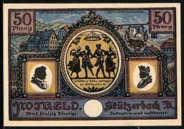 Notgeld Stützerbach, 50 Pfennig, Göthe Und Karl August, Gasthaus Zum Weissen Ross  - [11] Local Banknote Issues