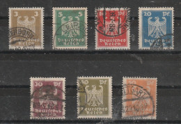 1924 - REICH   Mi No 355/361 - Gebraucht