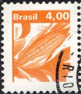 Brésil Poste Obl Yv:1418 Mi:1757 Milho Maïs (Beau Cachet Rond) - Usados