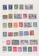 France Timbre Perforé Oblitéré Ancien Collection De 74 Timbres Poste Lot Timbres Perforés Perfin Postage Stamp Type Pub - Oblitérés