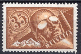 T3913 - SUISSE SWITZERLAND AERIENNE Yv N°6 * Papier Ordinaire - Unused Stamps