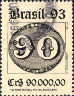 Brésil Poste Obl Yv:2118 Mi:2528 150 Anos Do Selo Postal Brasileiro (Beau Cachet Rond) - Usati
