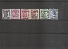 Belgique ( Préoblitérés 339/344 XXX -MNH ) - Typos 1929-37 (Heraldischer Löwe)