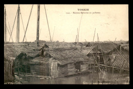 VIET-NAM - TONKIN - MAISONS FLOTTANTES EN PAILLOTTES - EDITEUR R. MOREAU - Viêt-Nam