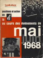 Mai 1968 . Position De La CFDT Durant Les évènements.187 Pages. Edité En Novembre 1969 - Other & Unclassified