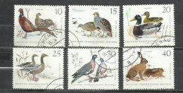 7531G-ALEMANIA DEMOCRATICA DDR FAUNA SALVAJE 1968 Nº 1053/1058 - Used Stamps