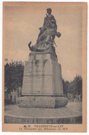 (47) 036, Villeneuve Sur Lot, CAP 38, Monument Aux Défenseurs De 1870, D'un Carnet à Souche - Villeneuve Sur Lot