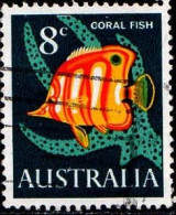 Australie Poste Obl Yv: 326 Mi:365 Coral Fish (Obl.mécanique) - Usados