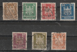 1924 - REICH   Mi No 355/361 - Used Stamps