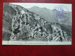 F23 - 63 - Le Mont-Dore - Blocs De Rochers Au Roc De Cuzeau  - Cachet Train Sanitaire Semi-Permanent No6 (Midi) - Le Mont Dore