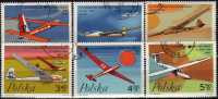 Segeln 1968 Polen 1846/1 O 2€ Verschiedene Modelle Segelflieger WM In Leszno Championat Airplane Set Of Polska - Used Stamps