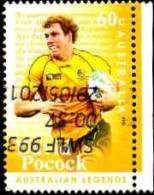 Australie Poste Obl Yv:3538 Mi:3673 Australian Legends David Pocock Bord De Feuille (Obl.mécanique) - Rugby