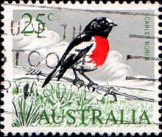 Australie Poste Obl Yv: 333 Mi:372 Rouge-gorge (Belle Obl.mécanique) - Sonstige & Ohne Zuordnung